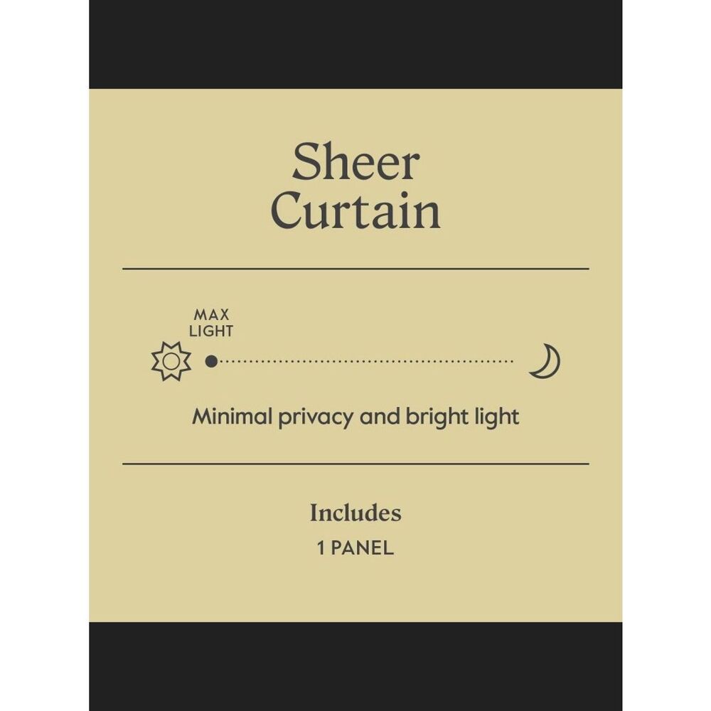 Threshold 1 Panel Light Filtering Long Window Curtain - Picture 3 of 10